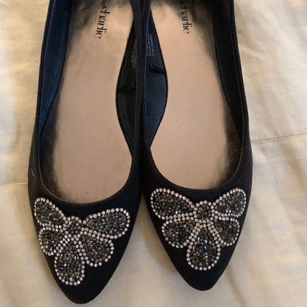 women's 10 M evening flats, Charming Charlie